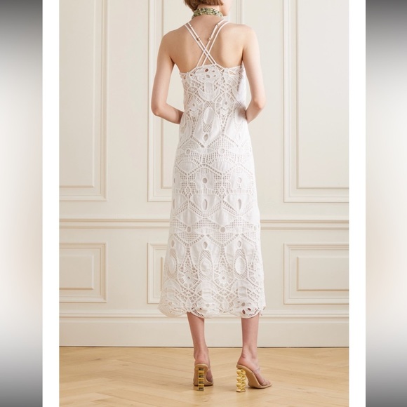 NWT Cult Gaia EVERLY DRESS midi size Medium in off white - Picture 6 of 16